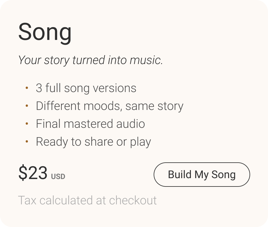 Song pricing option
